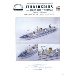
Victory ship SS Zuiderkruis Lasercut details