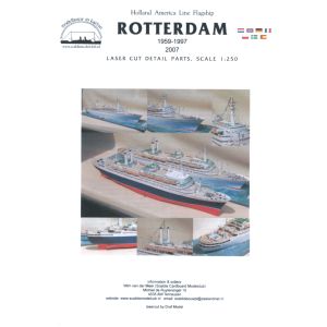 
Passenger ship SS Rotterdam V Lasercut details