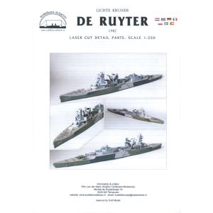 Light Cruiser De Ruyter Lasercut Set