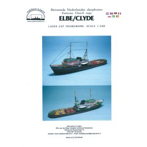 Dutch tug Elbe / Clyde 1/200 Lasercut frames