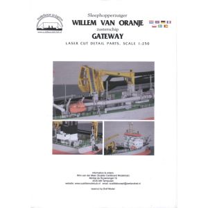 Dredger Willem of Oranje Lasercut details