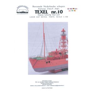 Lightship Texel No. 10 Lasercut railing and details