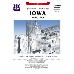 Lasercut Set details  for USS Iowa