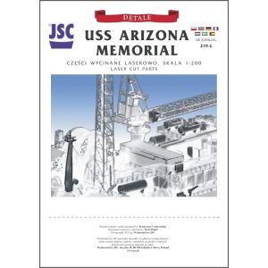 Lasercut-Detailsatz for USS Arizona Memorial in Pearl Harbor