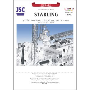 Lasercutset for HMS Starling (U66)