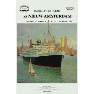 Lasercutset frames and details for SS Nieuw Amsterdam