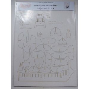 Lasercut Set frames for Moltanska Speronara