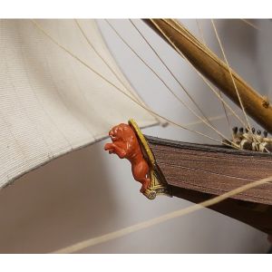 Figurehead in 3D-print for Wodnik (Meerman) 1623