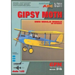 Biplane De Havilland Gipsy Moth