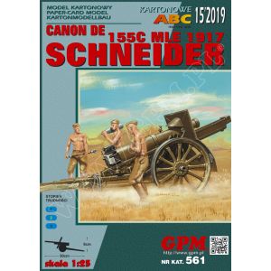 French howitzer Canon de 155 C modèle 1917 Schneider (C17S)