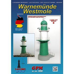 Lighthouse Warnemünde Westmole 1/87