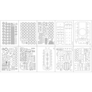 Lasercutset frames for PT-91 Twardy