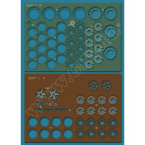 Lasercutset frames and details for BWP-1