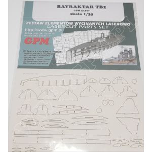 Lasercutset frames for Bayraktar TB2