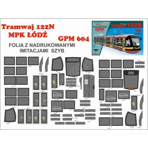 Foil for windows for Tramwaj 122N