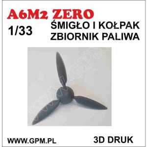 Propeller 3D-printed for A6M2 ZERO