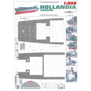 Containerschiff Hollandia 1:250 inkl. Spantensatz