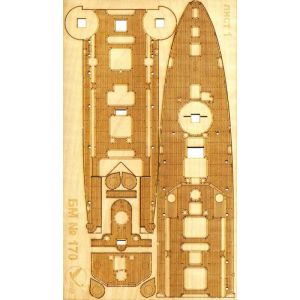 Engraved Wooden Deck for USS Brooklyn