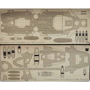 Engraved wooden decks for Fürst Bismarck
