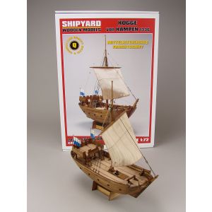 Laseruct wooden model Kogge von Kampen