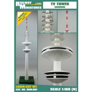 TV Tower Hamburg 1/160 Lasercut-Modell