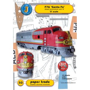 Diesel locomotive F7A Santa Fe