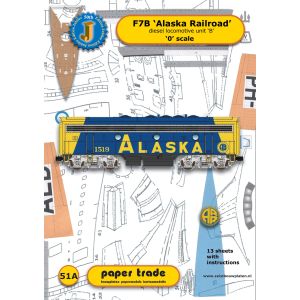 Diesel locomotive F7B Alaska Railroad