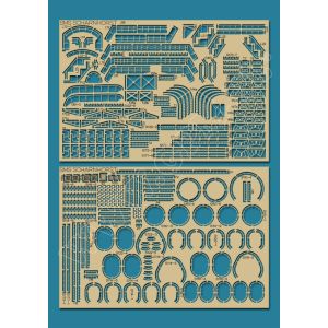 Lasercutset details for SMS Scharnhorst