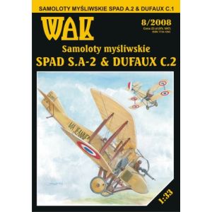 French fighter aircraft SPAD S.A-2 & Dufaux C.2