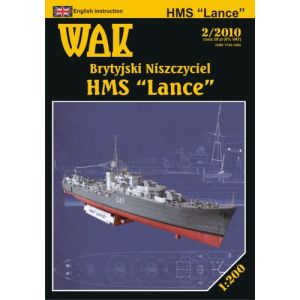 British Destroyer HMS Lance