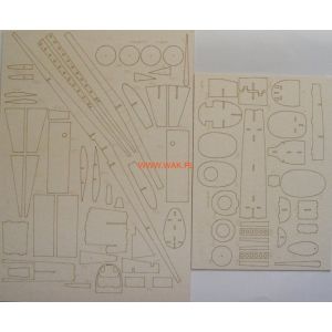 Lasercutset frames for Curtiss Tomahawk Mk.IIB (P-40 C)