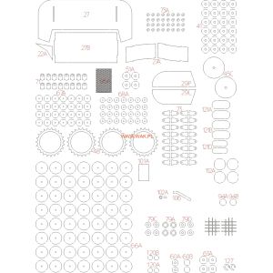 Lasercutset frames for Vickers Me.E