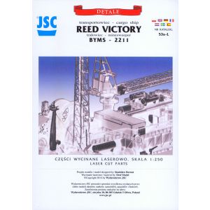 Lasercutset details for SS Reed Victory & BYMS Hr.Ms. Westerschelde 1/250