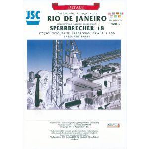 Lasercutsatz for Rio de Janeiro and Sperrbrecher 18 1/250