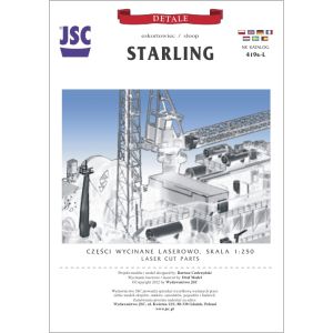 Lasercutset for HMS Starling (U66)