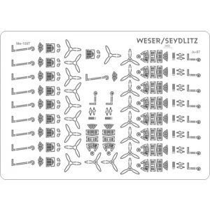 Lasercut Set details for aircraft Weser