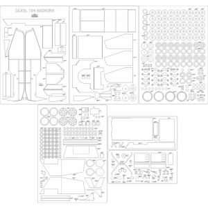 Lasercut Set frames and details for Sd.Kfz. 164 Nashorn