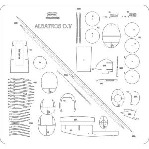 Lasercut Set frames for Albatros D.V