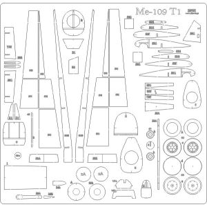 Lasercut Set frames for BF-109 T1