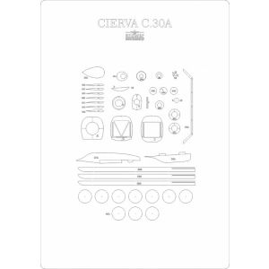 Lasercut Set frames for Cierva C.30 A