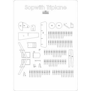 Lasercut Set frames for Sopwith Triplane