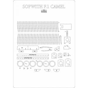 Lasercut Set frames for Sopwith Camel F.1