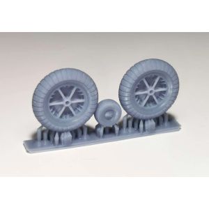 Wheels 3D print for BF-109 E
