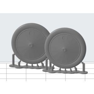Wheels 3D print for Sopwith Camel F.1