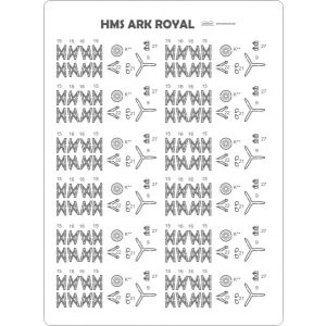 Lasercut Set details for aircraft Ark Royal