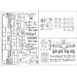 Lasercut Set frames and details for TS-11 ISKRA R Novax 1913