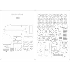 Lasercut Set frames AND details for Panzerjäger I